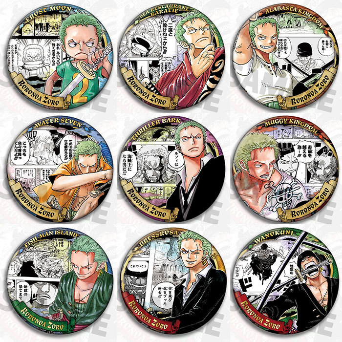Zoro Anime Merchandise - One Piece Zoro Anime Badge Pin
