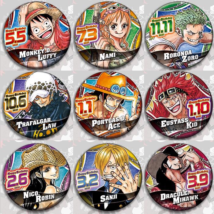 Zoro Anime Merchandise - One Piece Anime Badge Pin Set