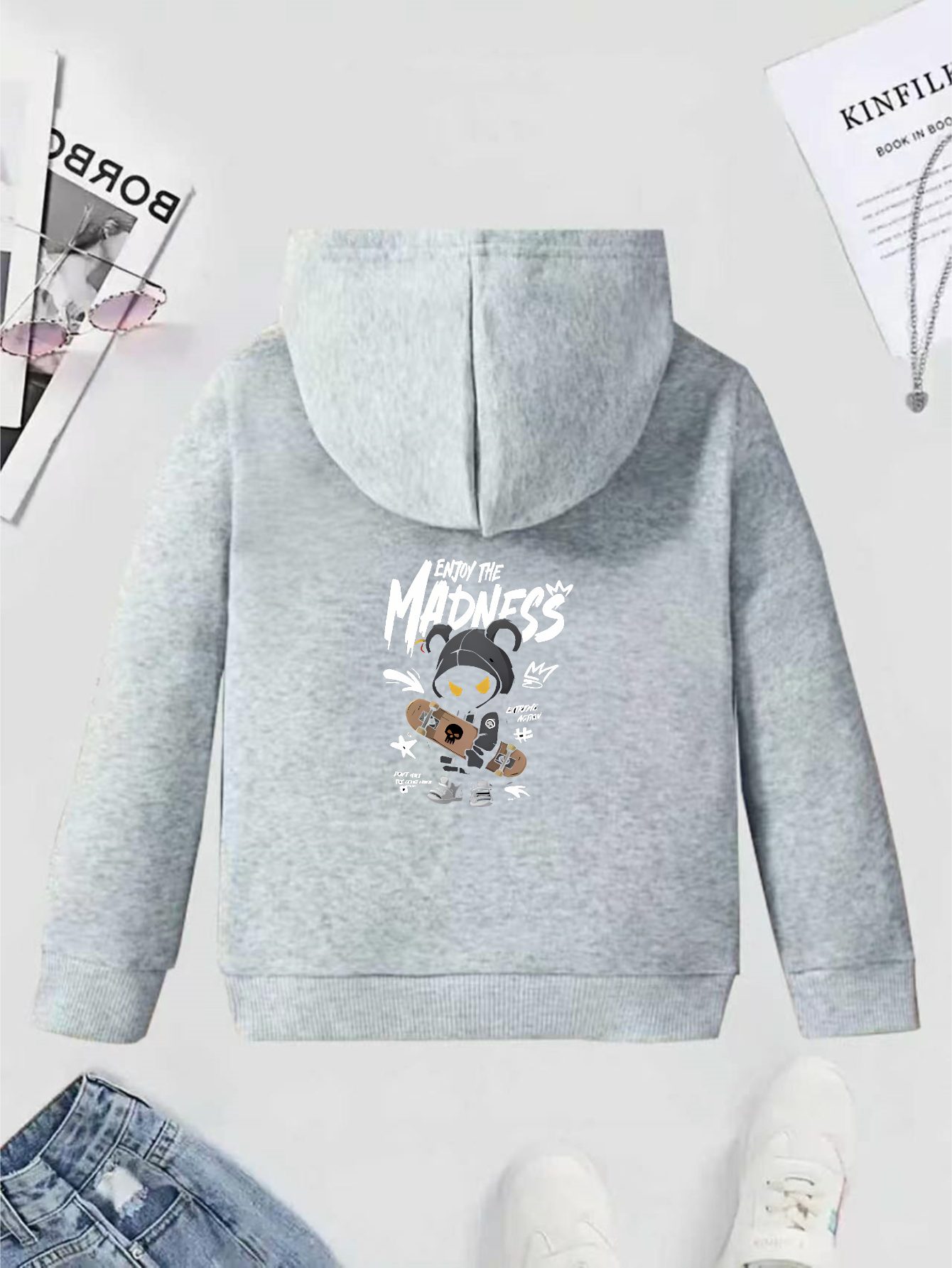 Boys' Fashion Hoodie: A Loose- - Anime Merch Hoodie review and price
