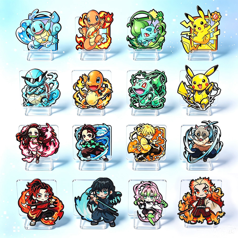 8Pcs Anime Pokemon & Demon Sla - Enamel Pin Set review and price