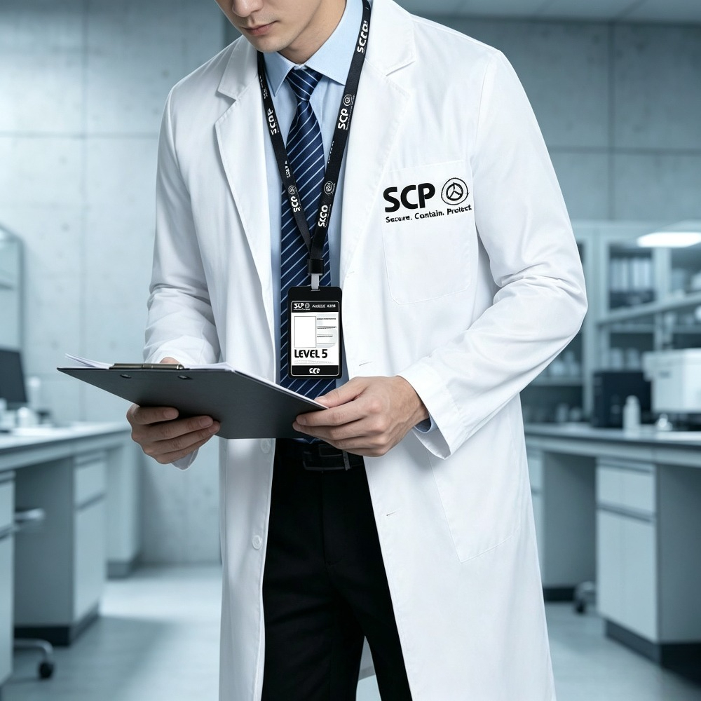 SCP Merchandise White Lab Coat - Anime Merchandise Jacket review and price