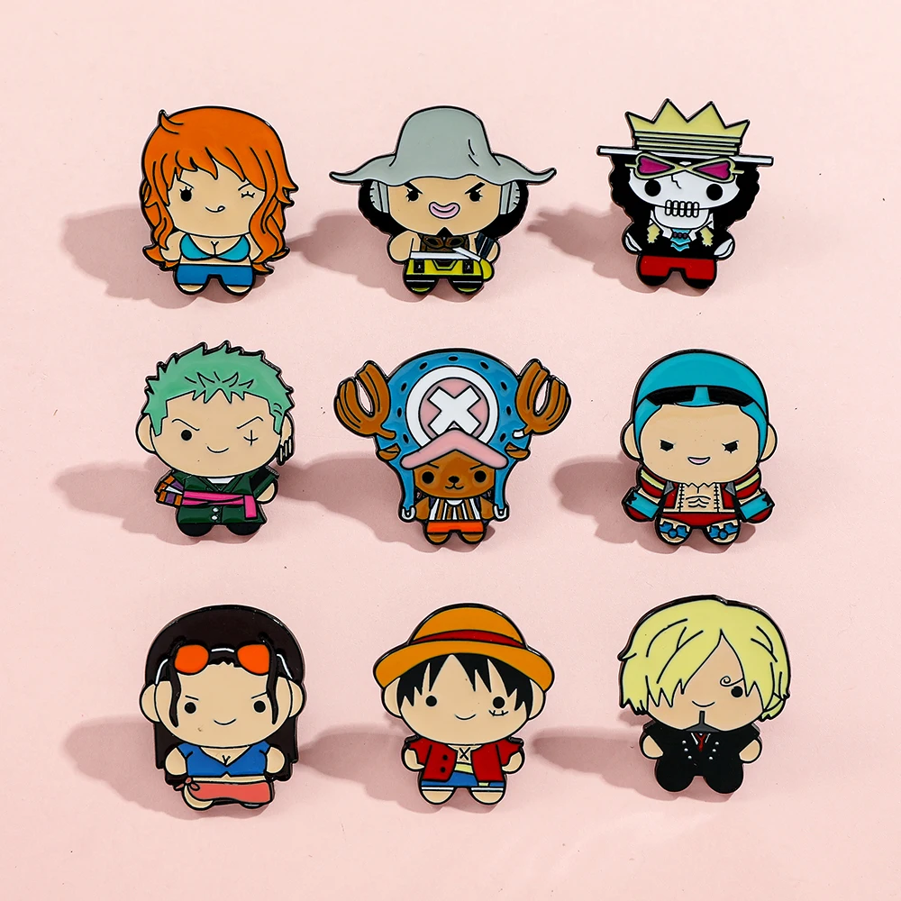 9 Pcs Creative Cartoon Brooch  - Enamel Pin Set review and price