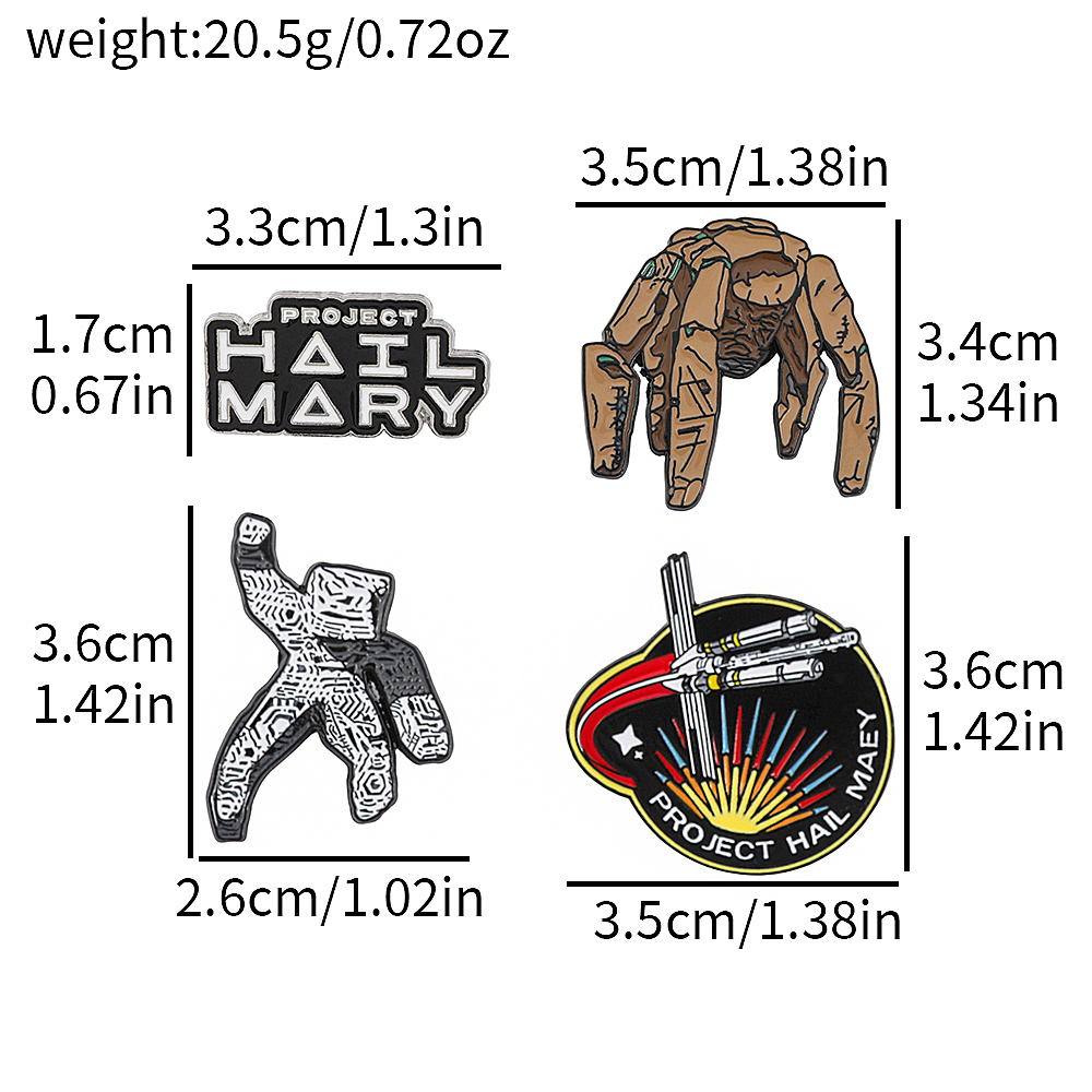 4pc Sci-Fi Enamel Pin Set Proj - Enamel Pin Set review and price