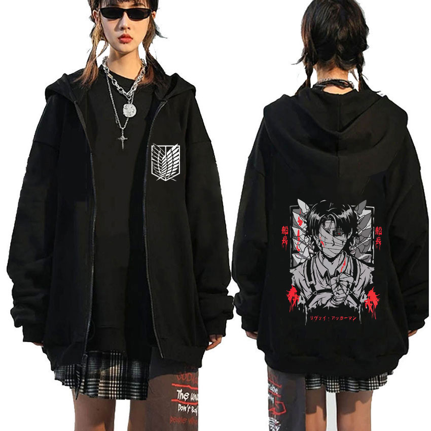 Anime Attack on Titan Levi Ack - Anime Merch Hoodie review and price