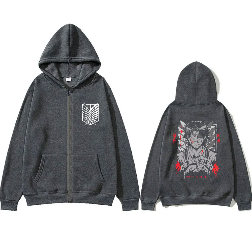 Anime Attack on Titan Levi Ack - Anime Merch Hoodie review and price